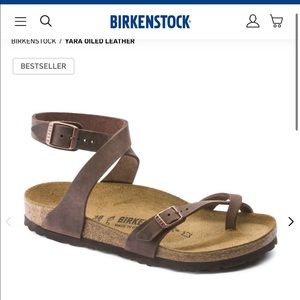 Birkenstock Yara Oiled Leather Womens Sandals size 40 (8.5/9)